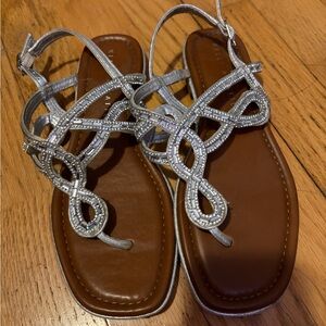 Elegant Silver Sandals
